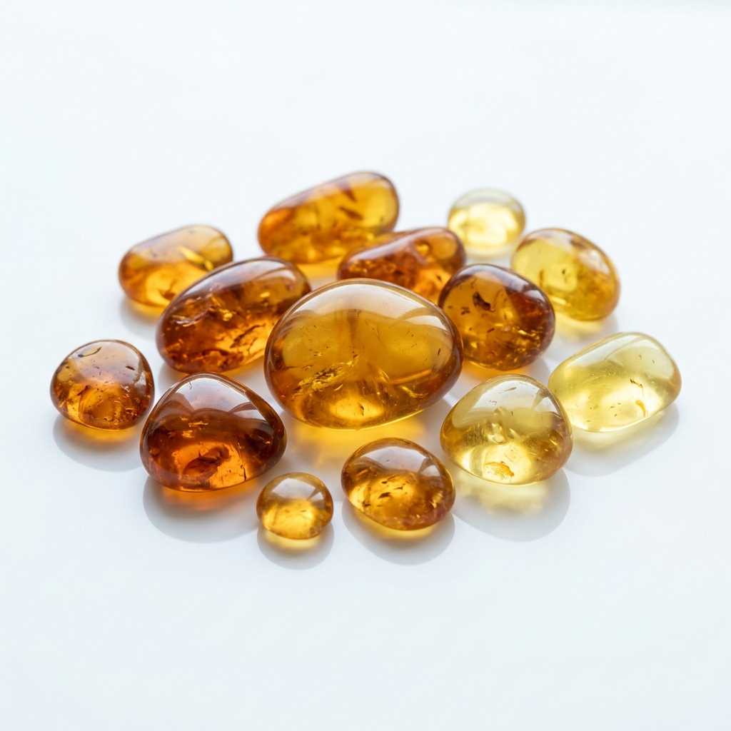 Amber rough stone