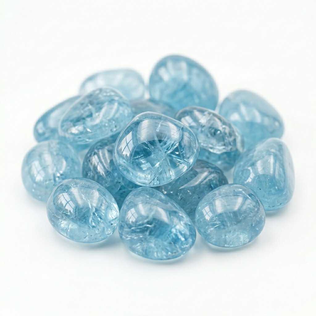 Aquamarine rough stone — view 3
