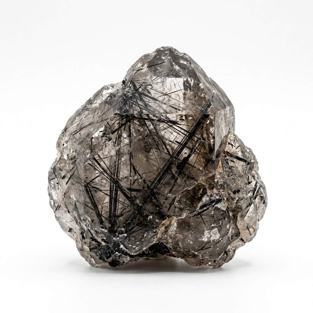 Black Rutilated Quartz rough stone
