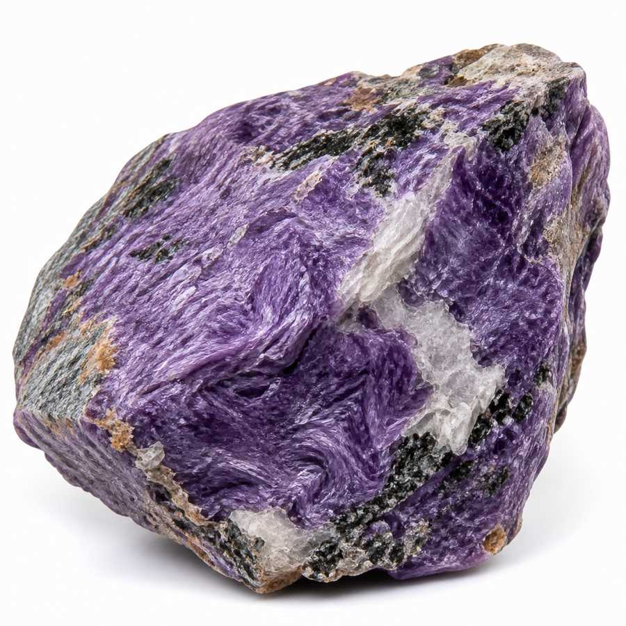 Charoite rough stone