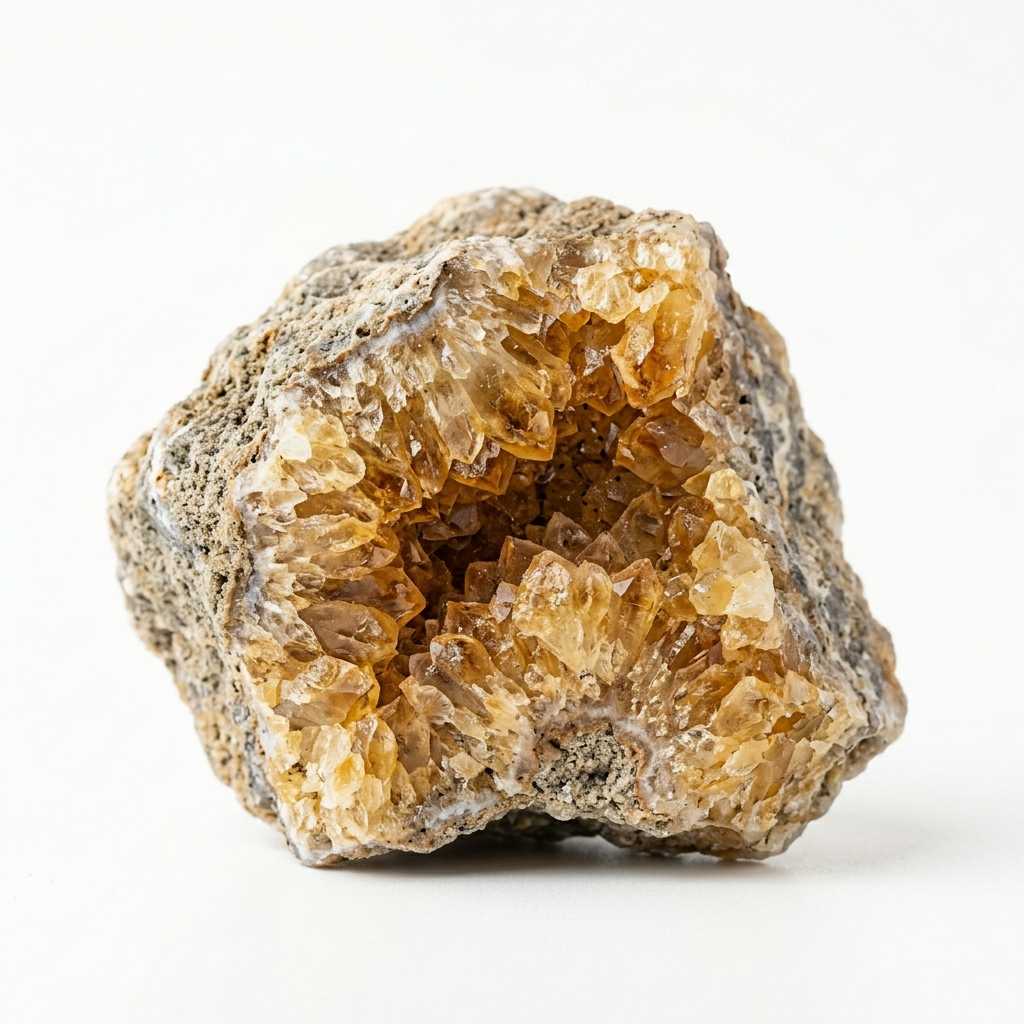 Citrine rough stone