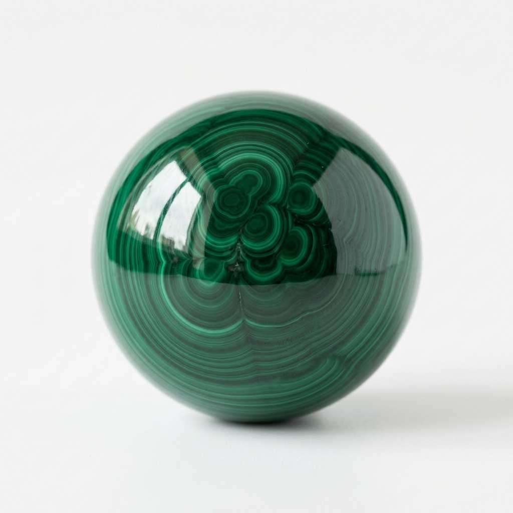Malachite rough stone — view 2