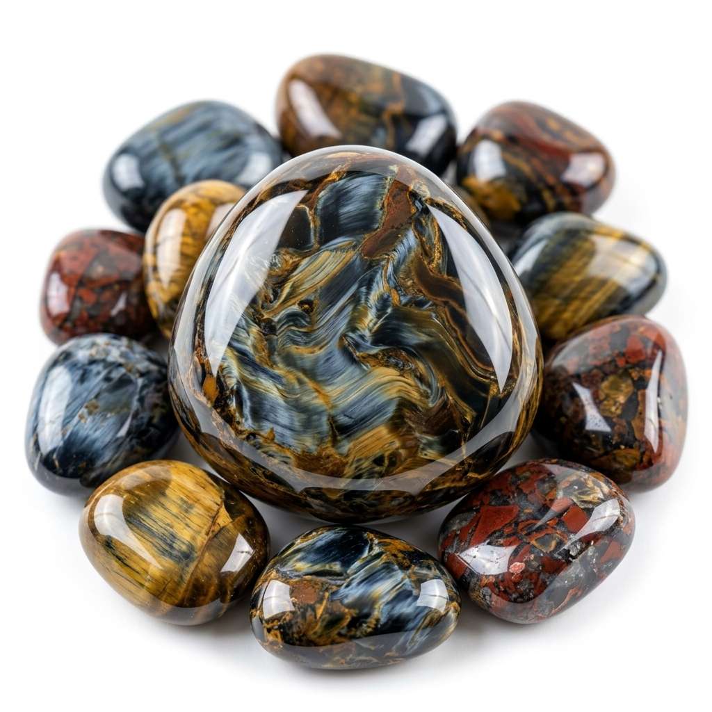 Pietersite rough stone — view 3