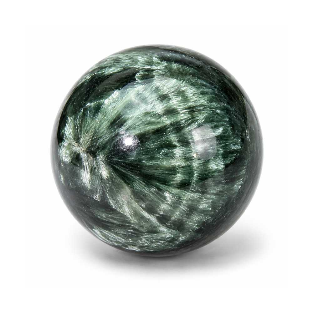 Seraphinite rough stone — view 2