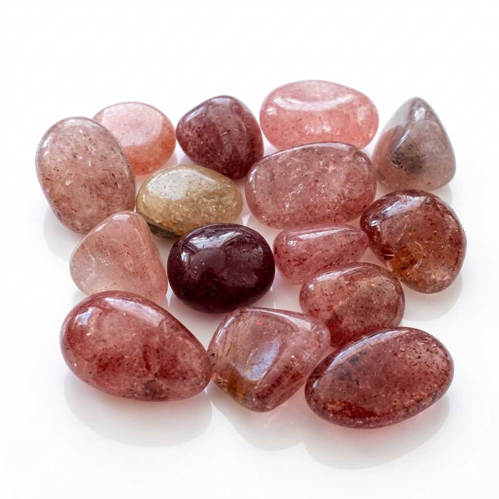 Strawberry Quartz rough stone — view 4