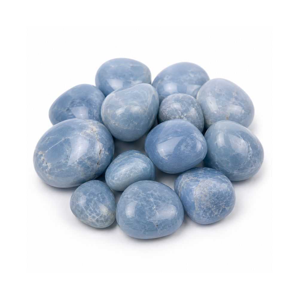 Angelite rough stone — view 3