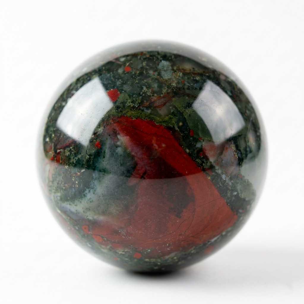 Bloodstone rough stone — view 2