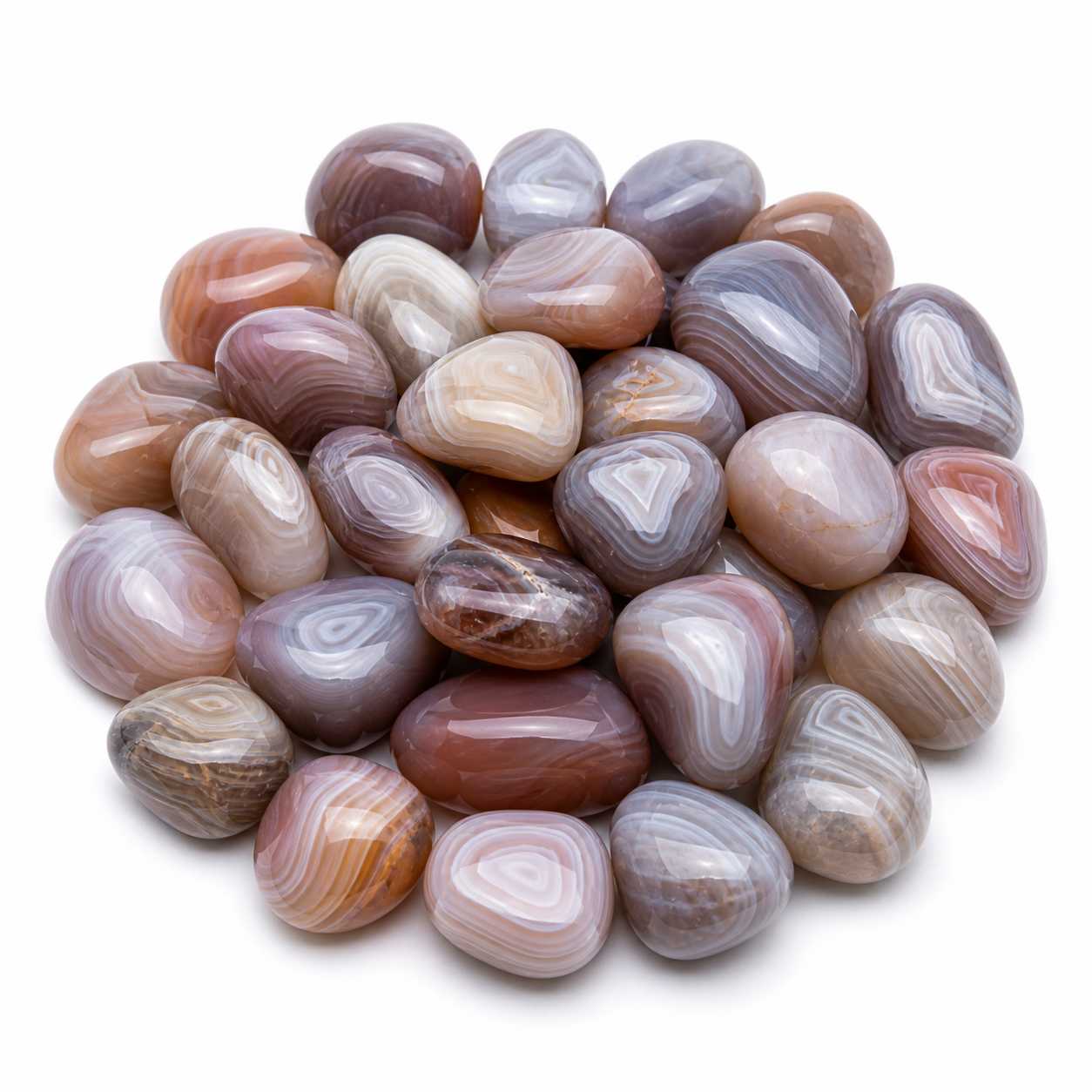 Botswana Agate rough stone — view 2