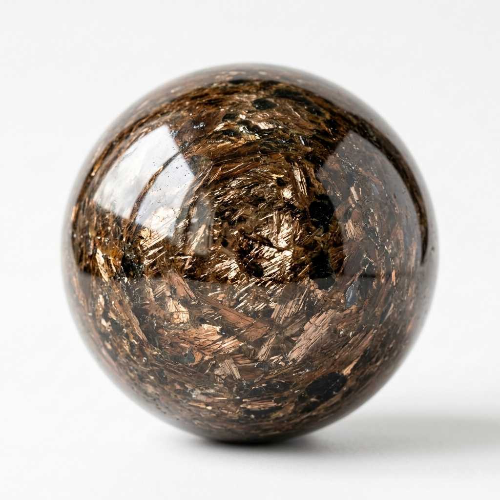 Bronzite rough stone — view 2