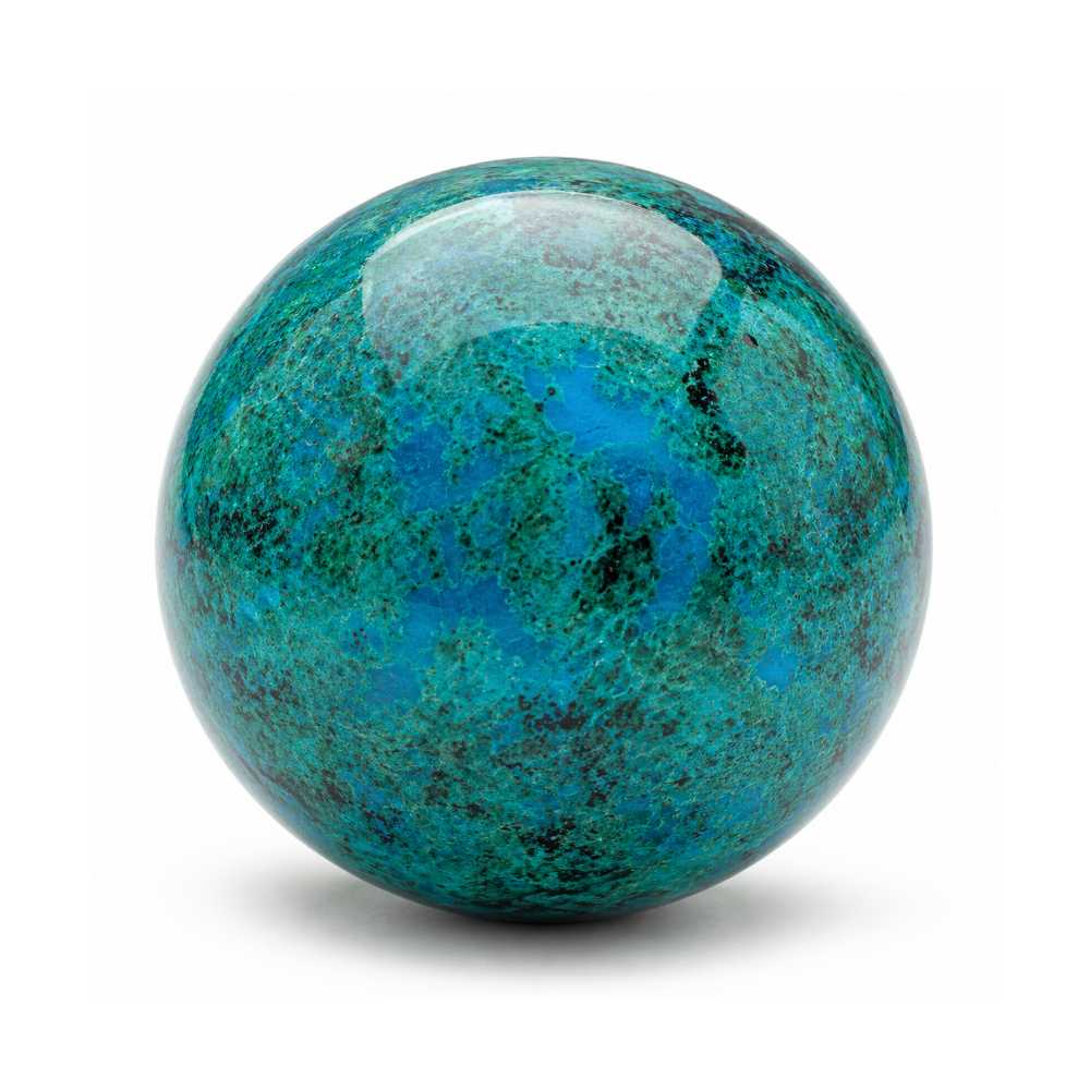 Chrysocolla rough stone — view 2