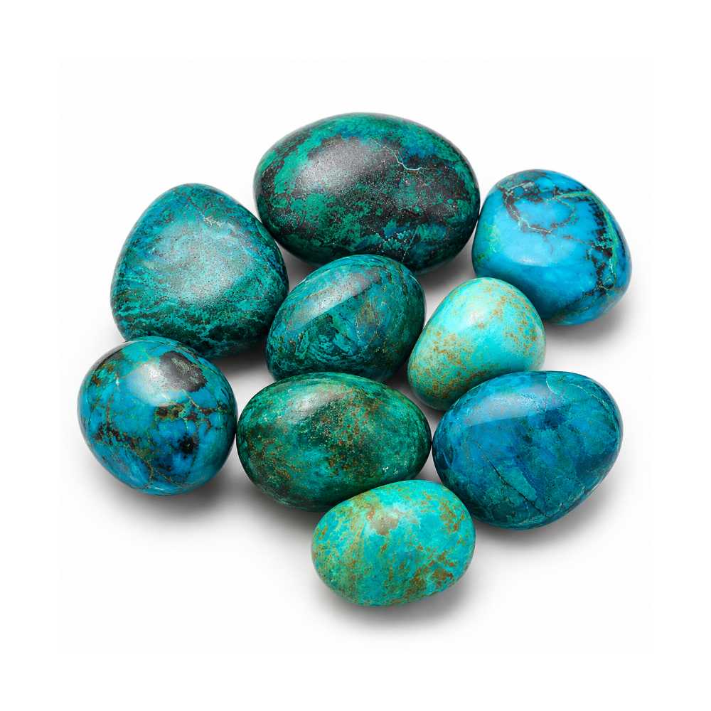 Chrysocolla rough stone — view 3