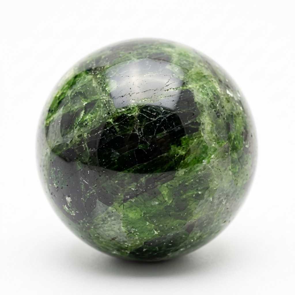 Diopside rough stone — view 2