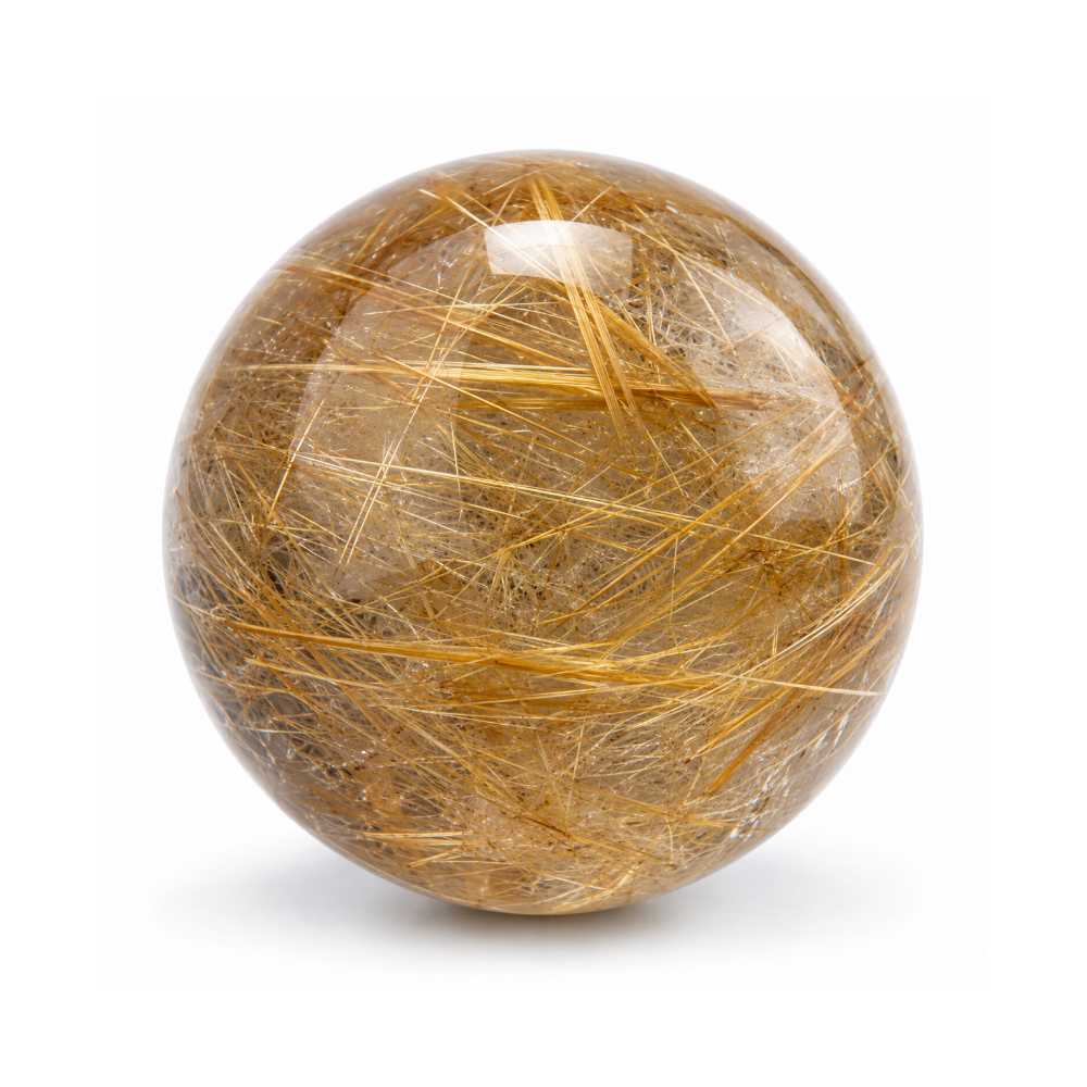 Gold Rutilated Quartz rough stone — view 2