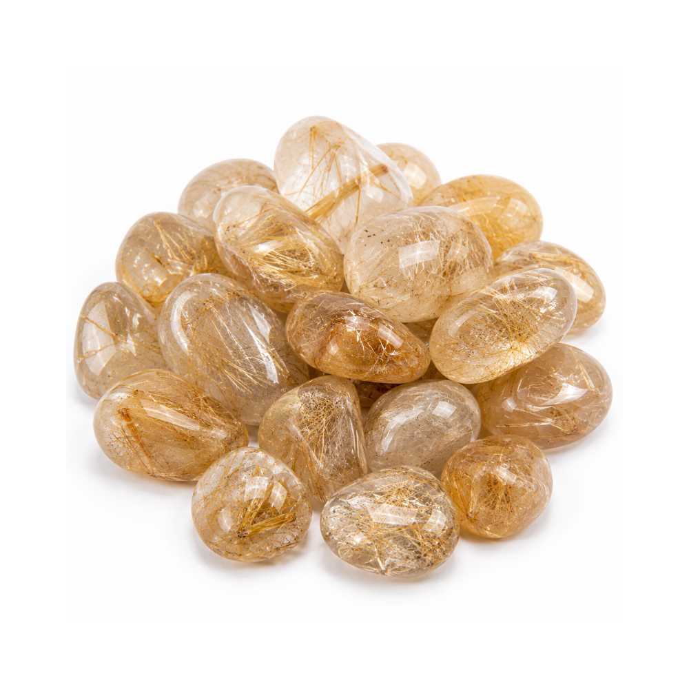 Gold Rutilated Quartz rough stone — view 3
