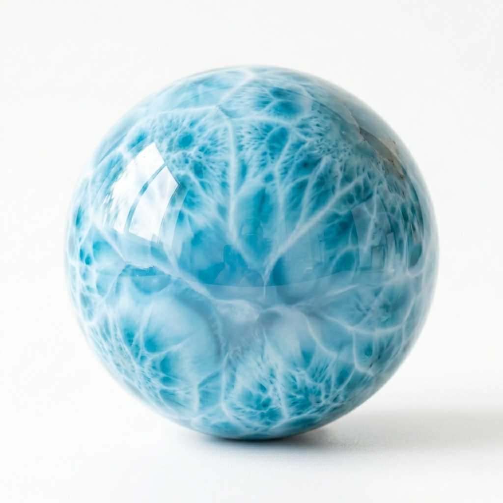Larimar rough stone — view 2