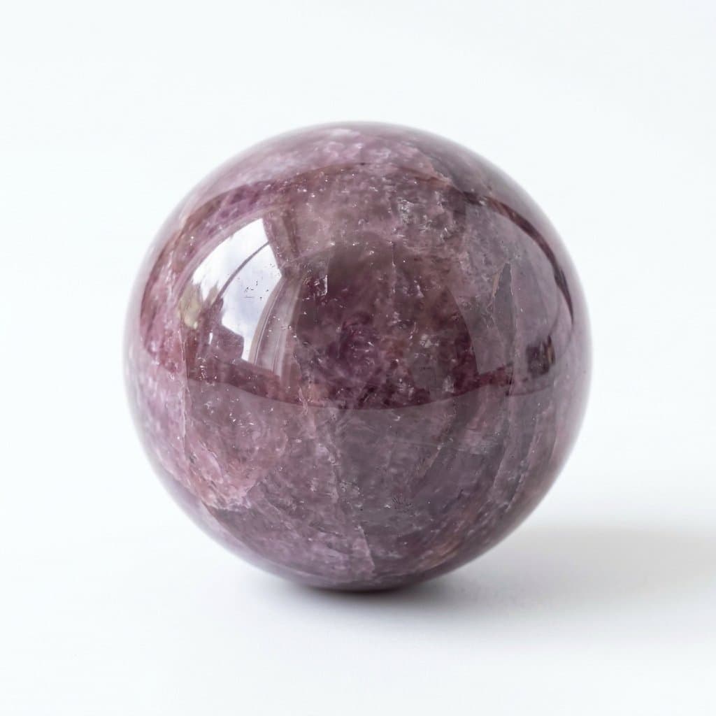 Lepidolite rough stone — view 2