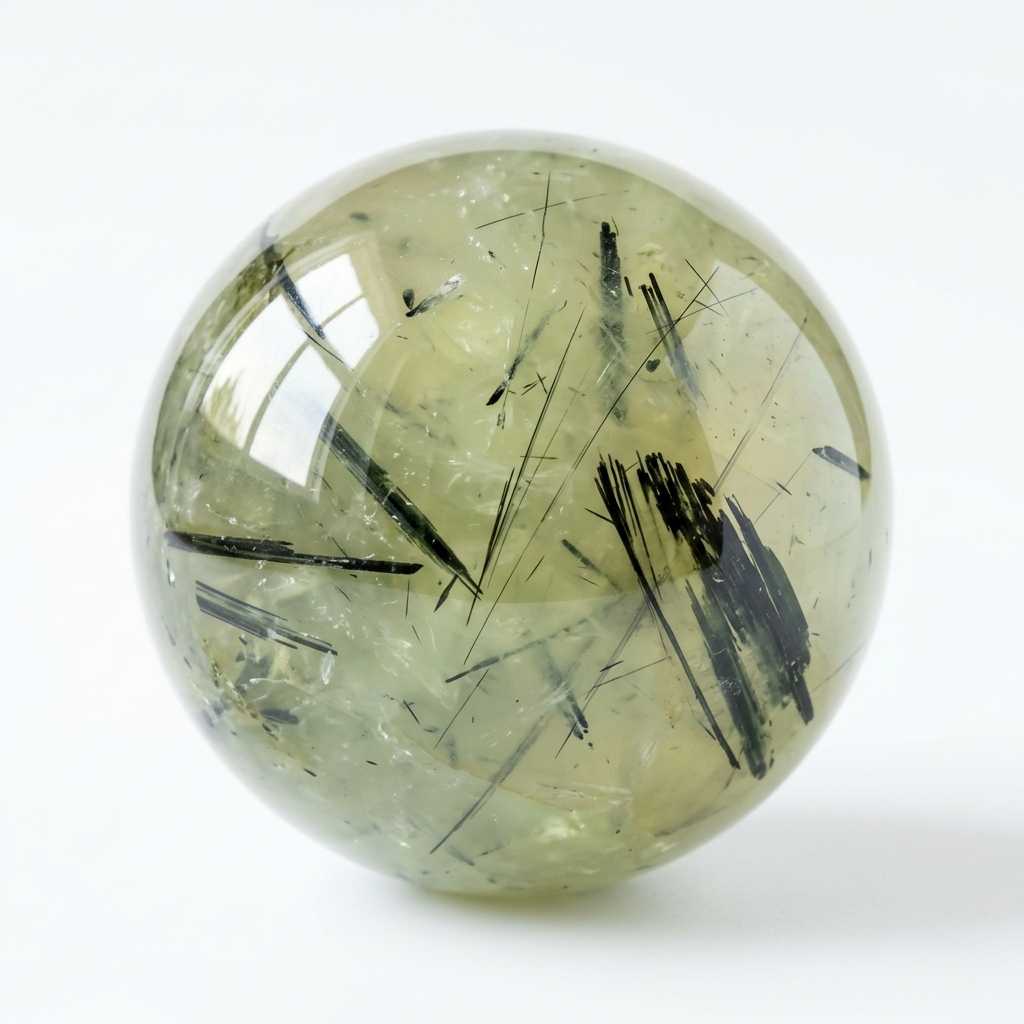 Prehnite rough stone — view 2