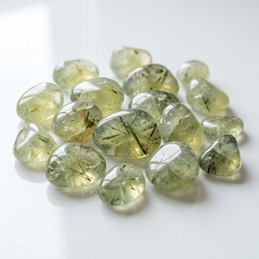Prehnite rough stone — view 3