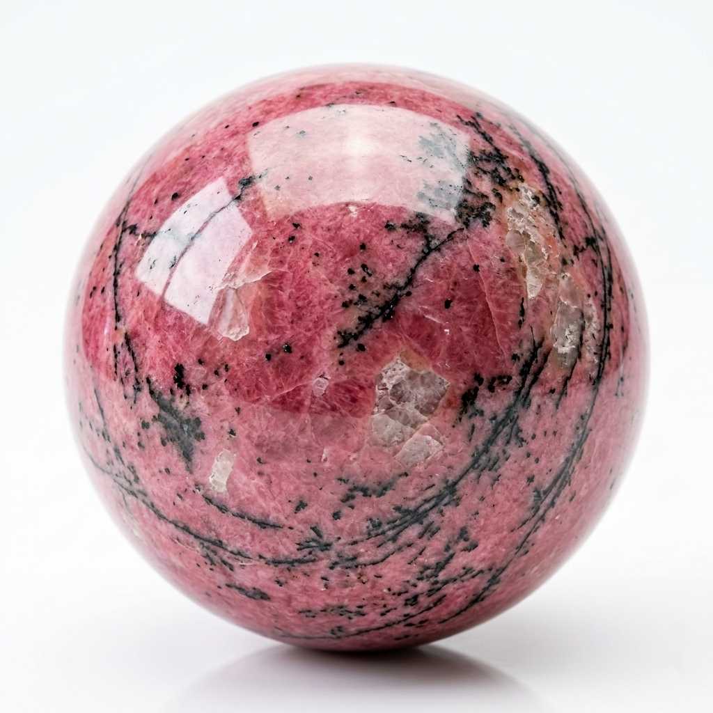 Rhodonite rough stone — view 2