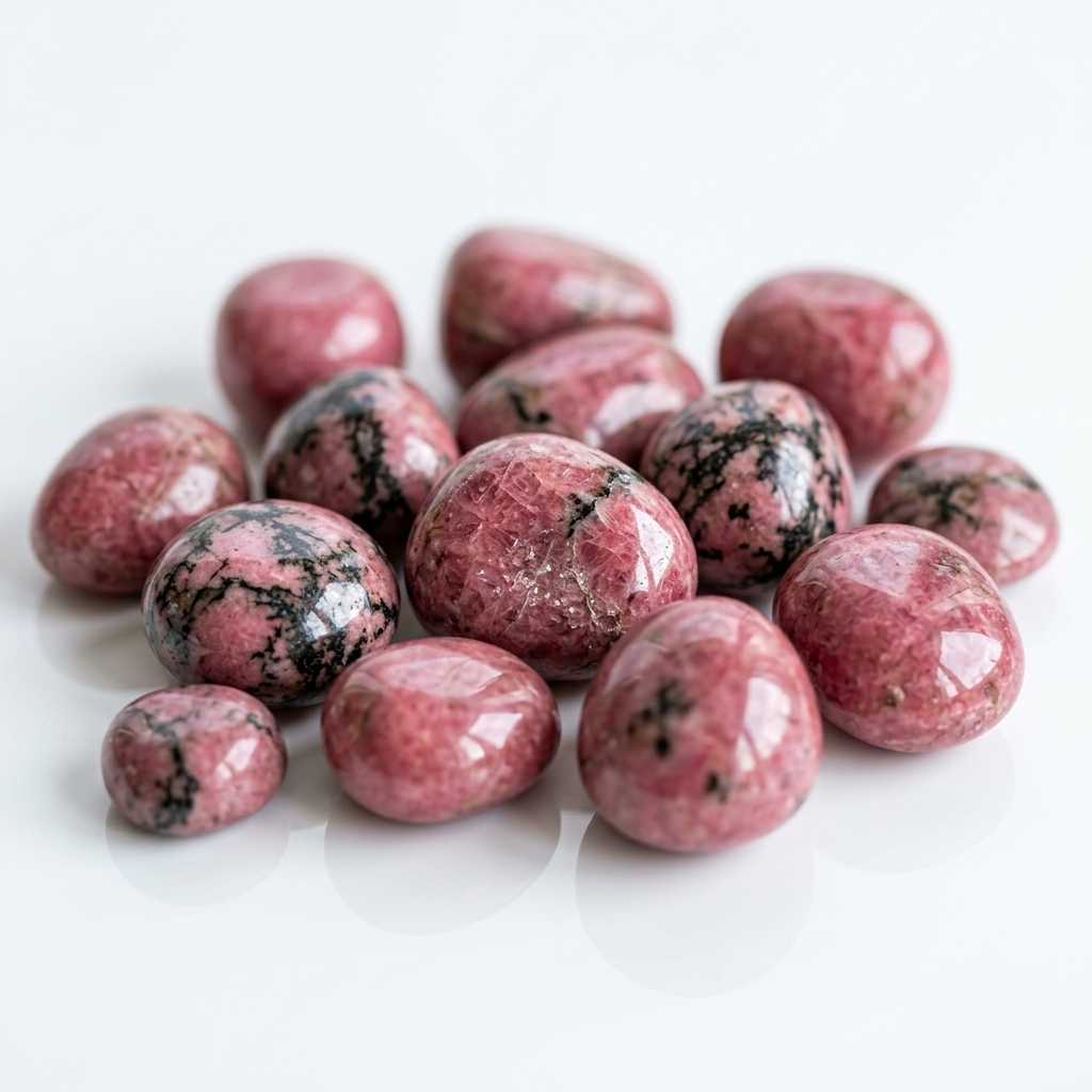 Rhodonite rough stone — view 3