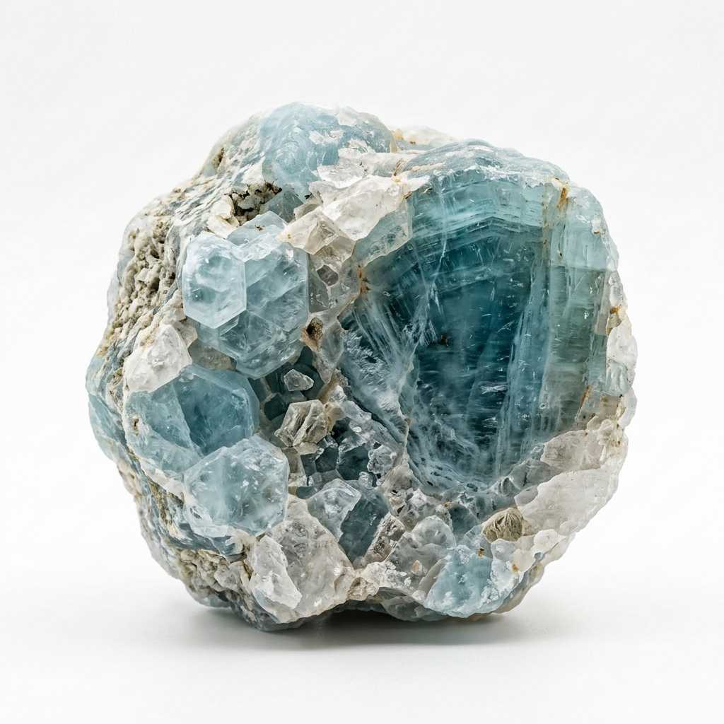 Aquamarine rough stone